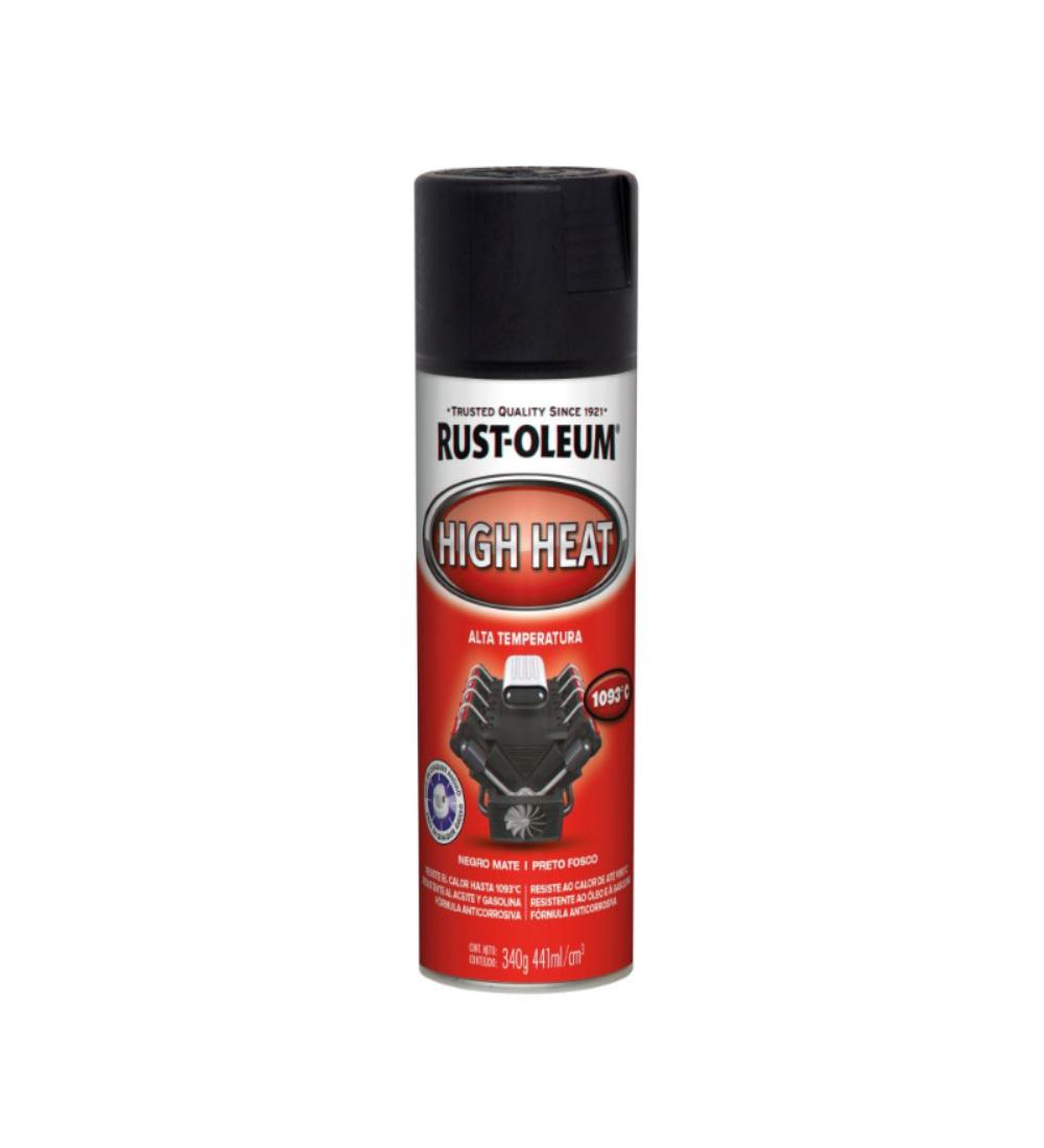 Pintura Automotive 340GR Rust Oleum Alta Temperatura Negro Mate